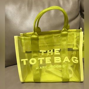 EUC Marc Jacobs Green Mesh Tote Bag